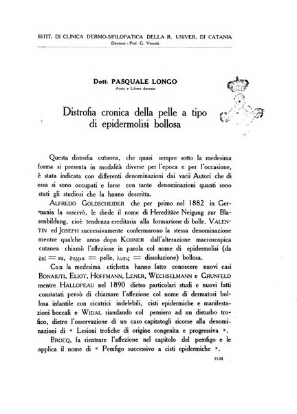 Archivio italiano di dermatologia, sifilografia e venereologia