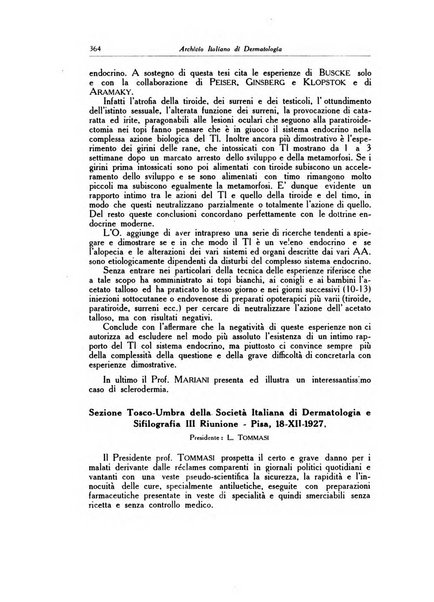 Archivio italiano di dermatologia, sifilografia e venereologia