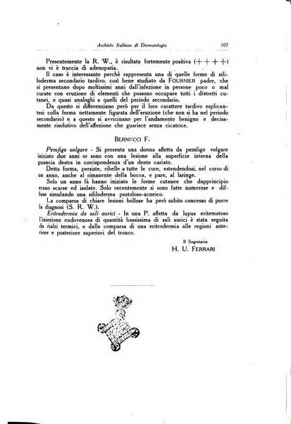 Archivio italiano di dermatologia, sifilografia e venereologia