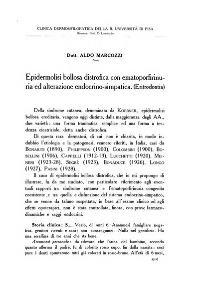 Archivio italiano di dermatologia, sifilografia e venereologia