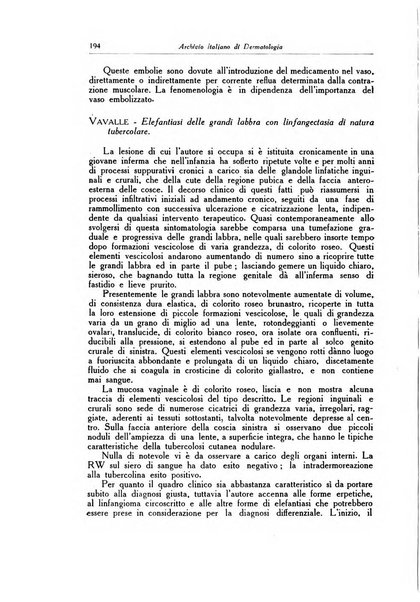 Archivio italiano di dermatologia, sifilografia e venereologia