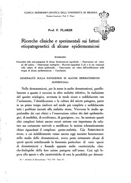 Archivio italiano di dermatologia, sifilografia e venereologia