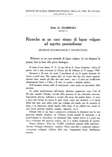 Archivio italiano di dermatologia, sifilografia e venereologia