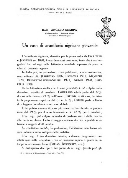 Archivio italiano di dermatologia, sifilografia e venereologia