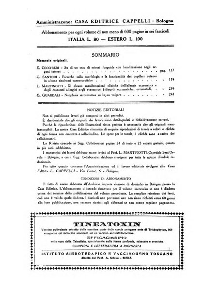 Archivio italiano di dermatologia, sifilografia e venereologia