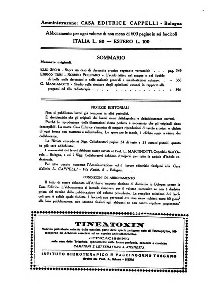 Archivio italiano di dermatologia, sifilografia e venereologia