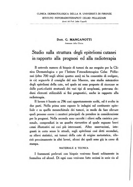 Archivio italiano di dermatologia, sifilografia e venereologia