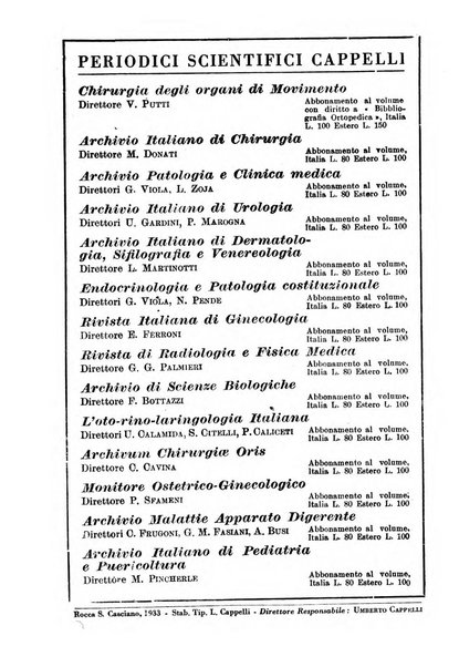 Archivio italiano di dermatologia, sifilografia e venereologia