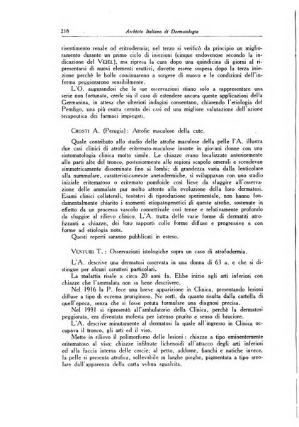 Archivio italiano di dermatologia, sifilografia e venereologia