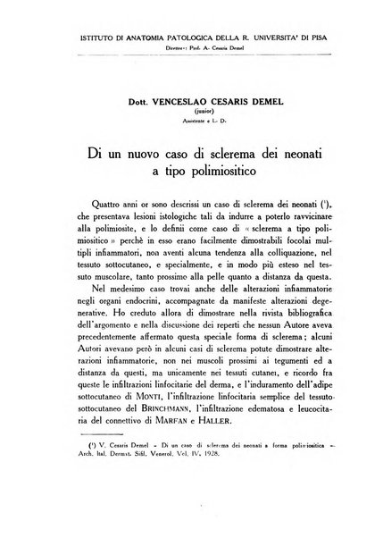 Archivio italiano di dermatologia, sifilografia e venereologia