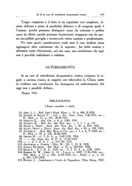 Archivio italiano di dermatologia, sifilografia e venereologia