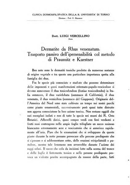 Archivio italiano di dermatologia, sifilografia e venereologia