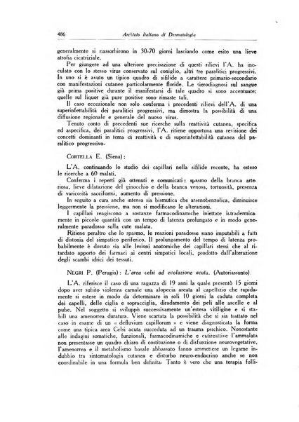 Archivio italiano di dermatologia, sifilografia e venereologia