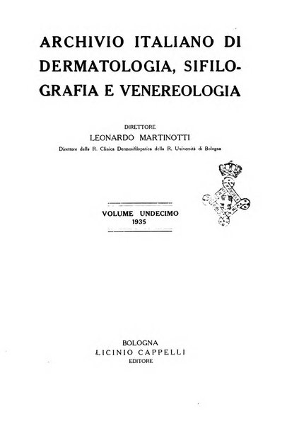 Archivio italiano di dermatologia, sifilografia e venereologia