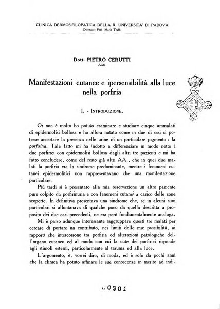 Archivio italiano di dermatologia, sifilografia e venereologia