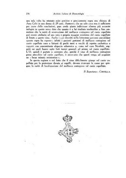 Archivio italiano di dermatologia, sifilografia e venereologia