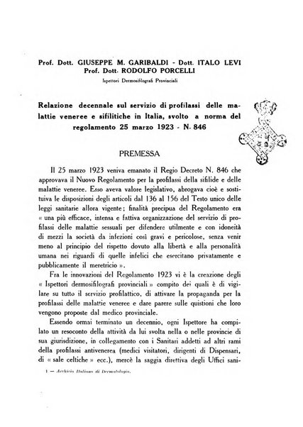 Archivio italiano di dermatologia, sifilografia e venereologia