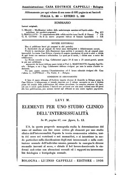 Archivio italiano di dermatologia, sifilografia e venereologia