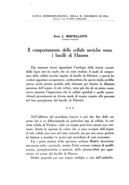 Archivio italiano di dermatologia, sifilografia e venereologia