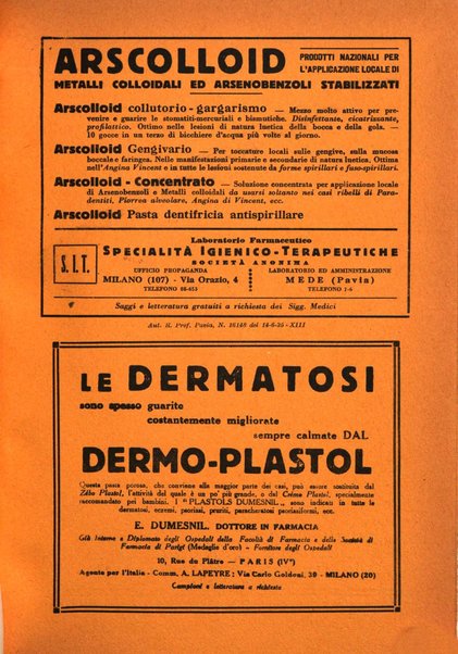 Archivio italiano di dermatologia, sifilografia e venereologia