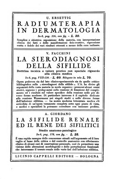 Archivio italiano di dermatologia, sifilografia e venereologia