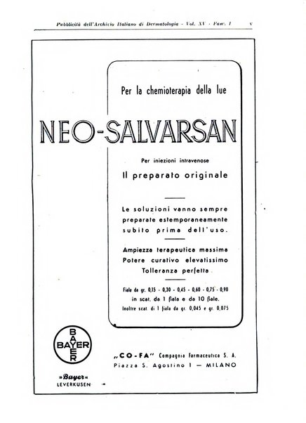 Archivio italiano di dermatologia, sifilografia e venereologia