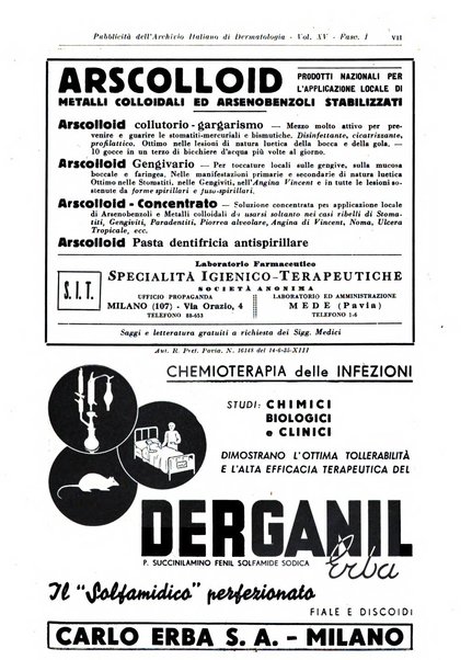 Archivio italiano di dermatologia, sifilografia e venereologia