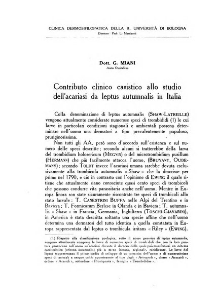 Archivio italiano di dermatologia, sifilografia e venereologia