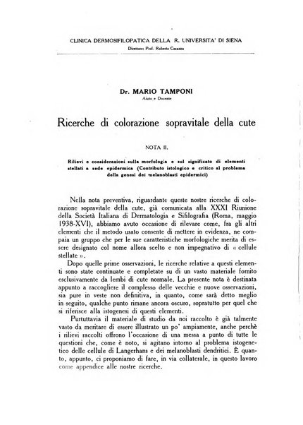 Archivio italiano di dermatologia, sifilografia e venereologia