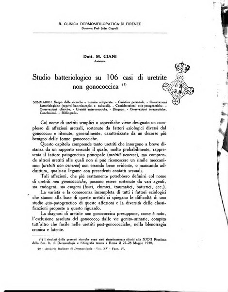 Archivio italiano di dermatologia, sifilografia e venereologia