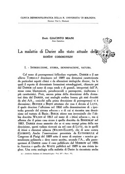 Archivio italiano di dermatologia, sifilografia e venereologia