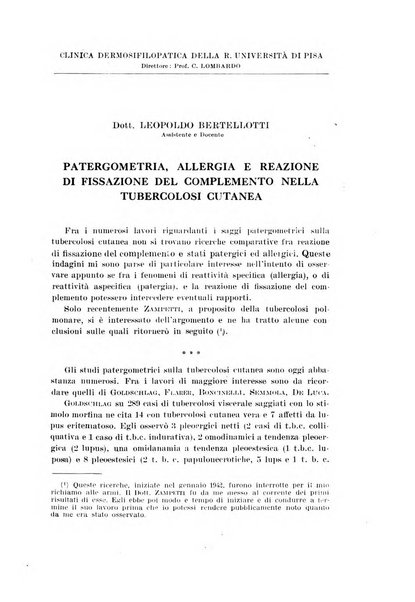 Archivio italiano di dermatologia, sifilografia e venereologia