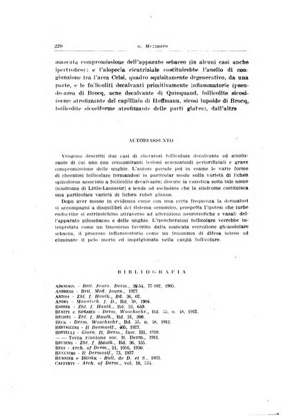 Archivio italiano di dermatologia, sifilografia e venereologia