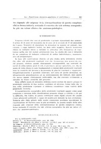 Archivio italiano di dermatologia, sifilografia e venereologia