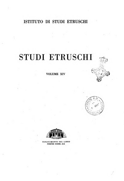 Studi etruschi