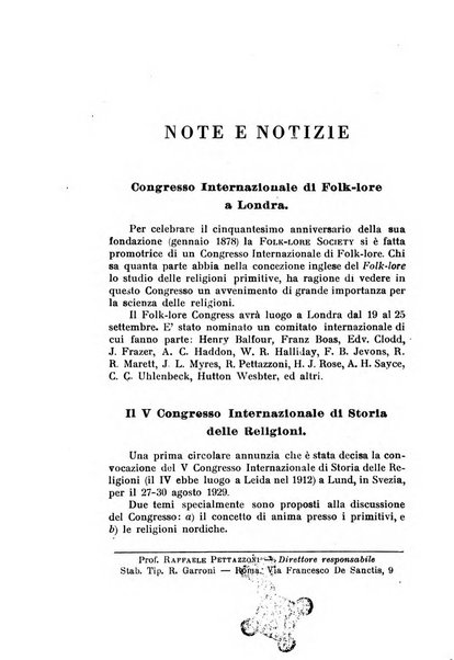 Studi e materiali di storia delle religioni