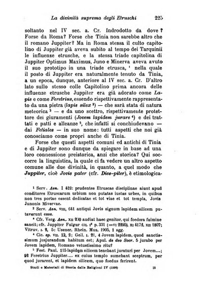 Studi e materiali di storia delle religioni