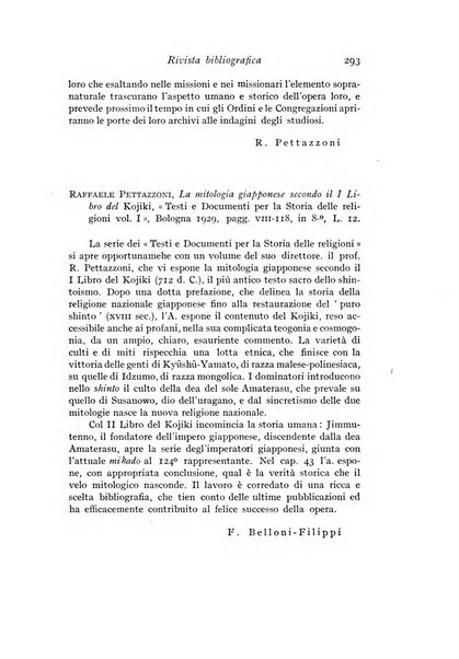 Studi e materiali di storia delle religioni