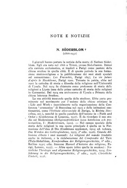 Studi e materiali di storia delle religioni