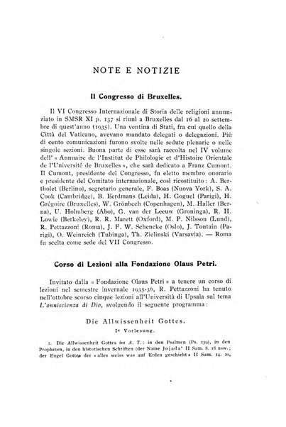 Studi e materiali di storia delle religioni