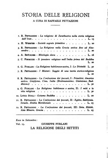 Studi e materiali di storia delle religioni