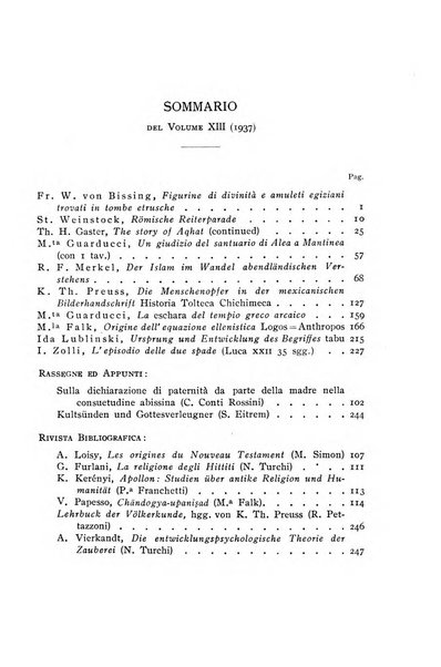 Studi e materiali di storia delle religioni