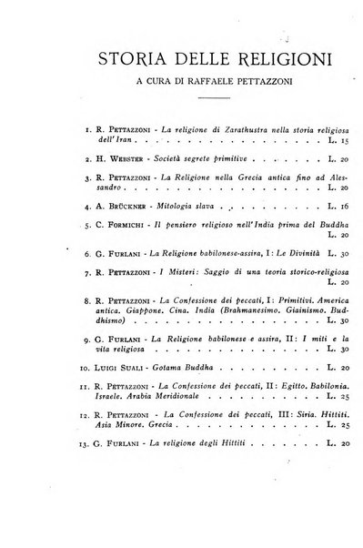 Studi e materiali di storia delle religioni