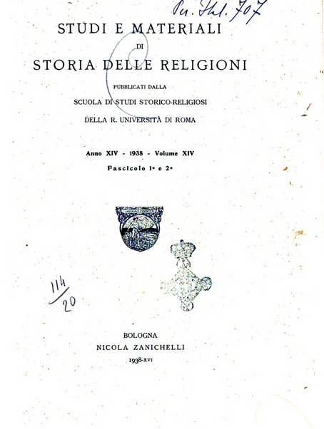 Studi e materiali di storia delle religioni