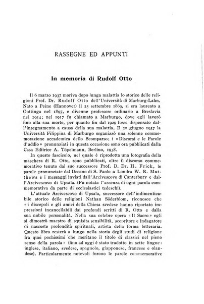 Studi e materiali di storia delle religioni