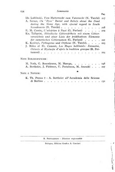 Studi e materiali di storia delle religioni