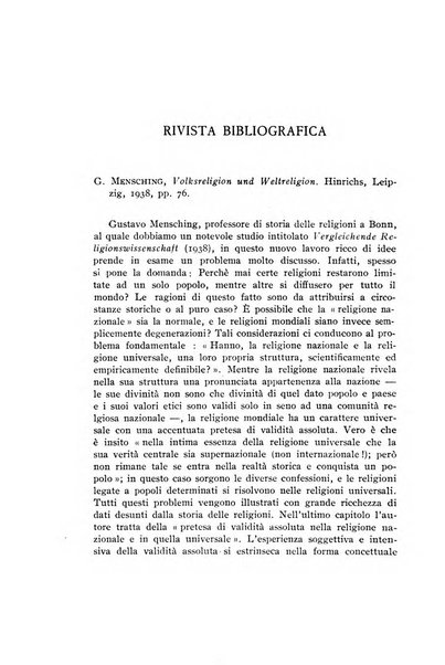 Studi e materiali di storia delle religioni