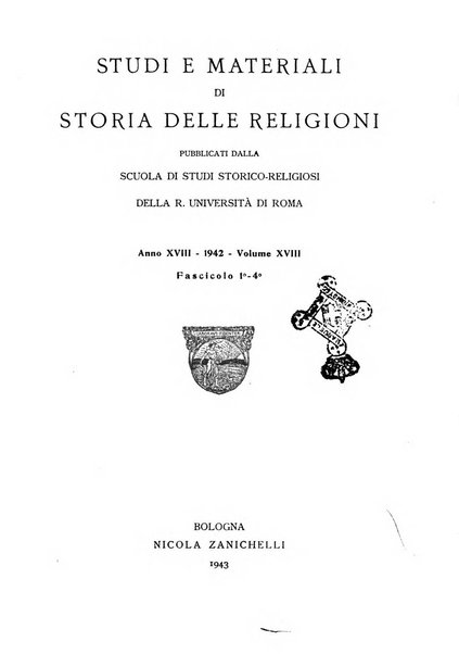 Studi e materiali di storia delle religioni