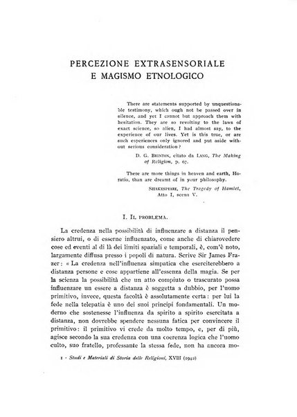 Studi e materiali di storia delle religioni