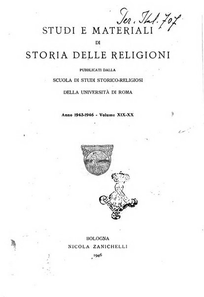 Studi e materiali di storia delle religioni